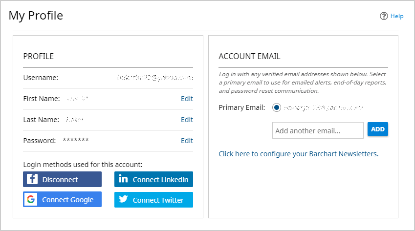 Manage Your Account